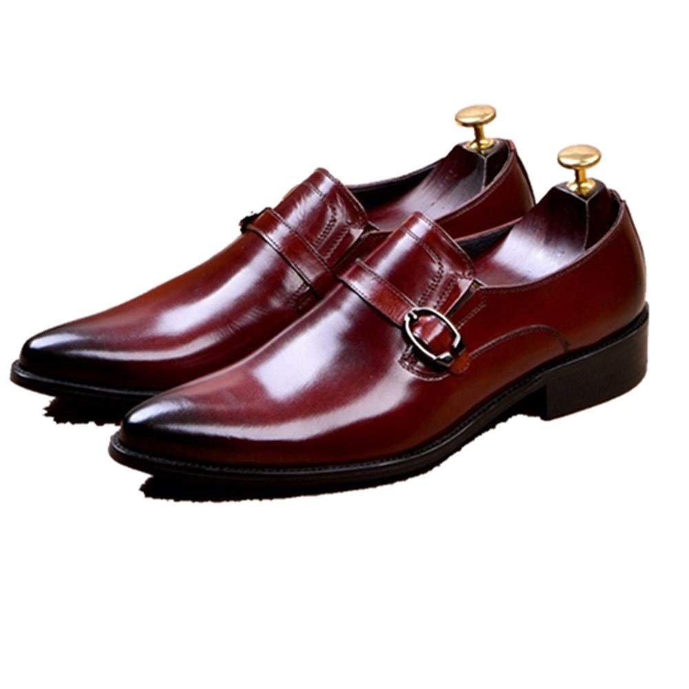 Chaussures habillées homme sans lacet bordeaux pour éviter les pieds fatigués