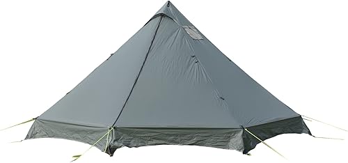 Tipi Tipi - Tienda de campaña ultraligera de silicona 20D de nailon con falda de nieve, 14.43 x 14.43 x 6.88 pies, altura 6.88 pies, peso ajustable