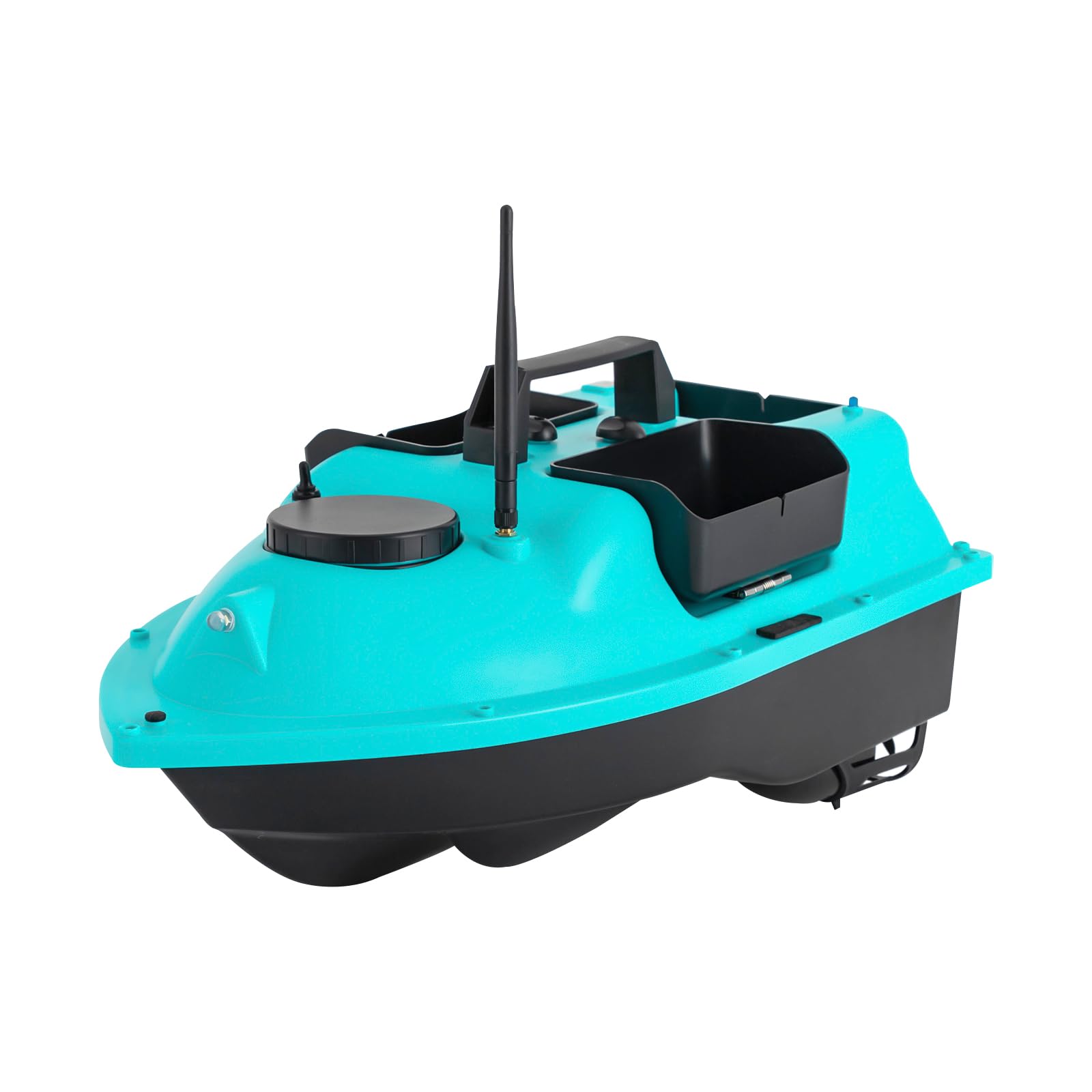 Esca da pesca, barca, barca da pesca, esca per la pesca del surf, con ecoscandaglio e GPS, barca a pesce, con sensore sonar, batterie di ricambio, borsa