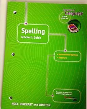 Paperback Spelling Teacher's Guide (Elements of Language, 1st Course, Grade 7) Book