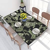 Misaya Tovaglia Rettangolare Elasticizzata In Vinile Impermeabile, 76x122 Cm, Cachi, Per Tavoli Da Campeggio