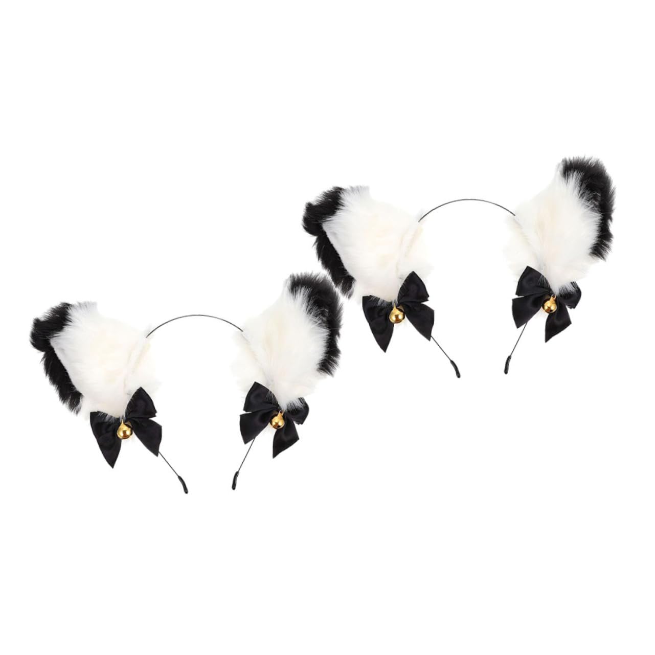 GALPADA 6pièces Bandeau Oreilles De Chat Furry Pour Cosplay Accessoire De Fête Halloween Et Événements Festifs