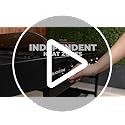 Blackstone 1554 36” Omnivore Griddle with Folding Side Shelves, Powder Coated Steel, Black