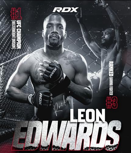 Foto von RDX Profi MMA Handschuhe Grappling Sparring Training, Maya Hide Leder, Kickboxen Kampfsport Gepolstert Gloves, Muay Thai Boxsack Sandsack Pratzen Boxen Punchinghandschuhe, Herren Damen Martial Arts