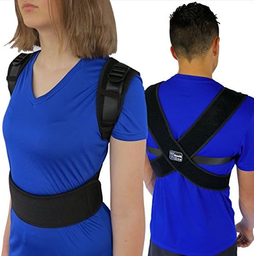 ComfyMed® Posture Corrector Clavicle Support Brace CM-PB16 (XLG 45" to 50") Medical Device to Improve Bad Posture, Thoracic Kyphosis, Shoulder Alignment, Upper Back Pain Relief for Men and Women