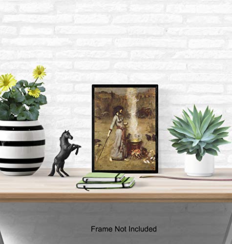 Witch Decor - Wiccan Decor - Witchcraft Supplies - Wicca Decor - Gothic Wall Art - Goth Wall Decor - Pagan Gifts - Pagan Decor - Paganism - Black Magic Artwork - Occult Decor - Medieval Decor #TOP4