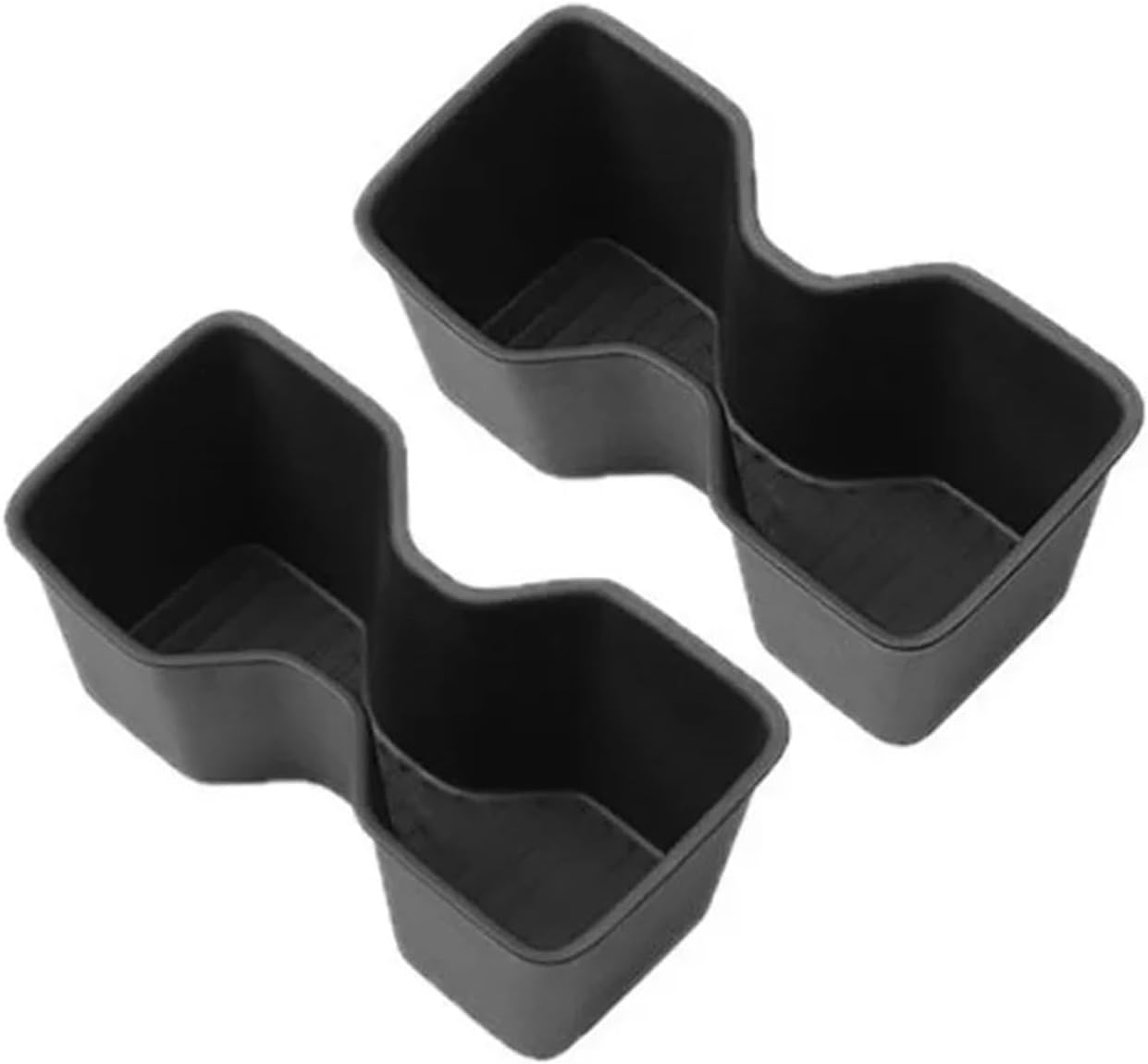 Third Row Door Side Cup Holder Compatible Fe 6/7 Seats 2024 2025 Insert Box Shock-Absorbing Storage Tray TPE Tidying