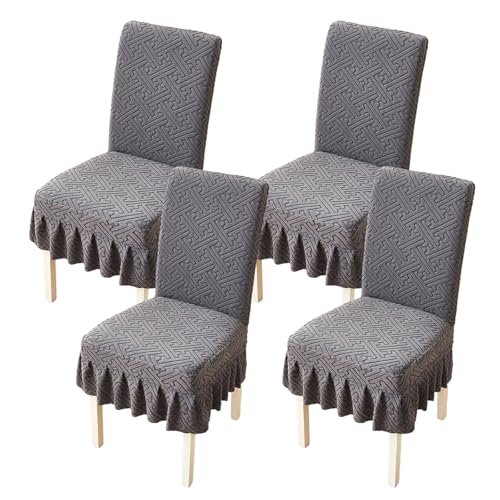 OEKYTOY Ruffled Skirt Chair Slipcovers