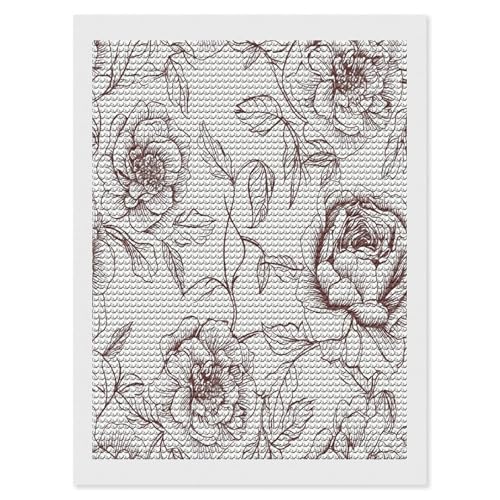 Pintura de puntos de diamante de rosas, el regalo ideal de manualidades para adultos