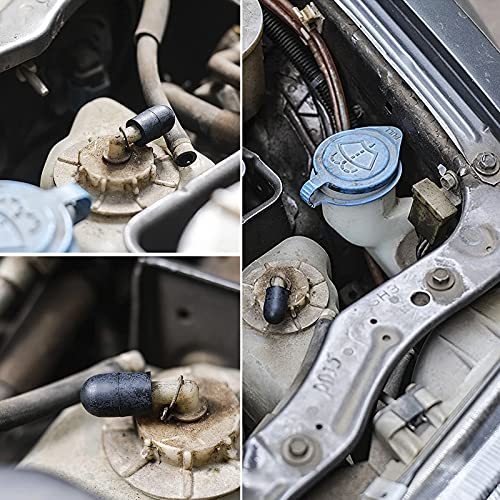 Busy-Corner 105 Pieces Vacuum Cap Assortment Kit, Dropper Id 3/8'' 5/16'' 1/4'' 7/32'' 5/32'' 3/16'', Hose Caps Kit For Car Carburetor Manifold #TOP5