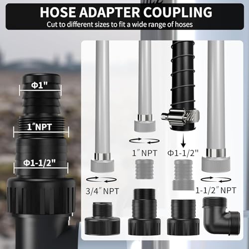 image for LANCHEZ 1.6 HP Stainless Steel Submersible Water Pump 5500GPH High Flo