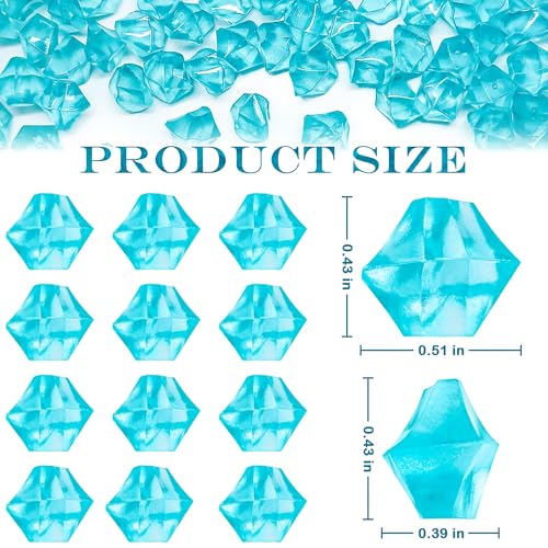 Rocas de hielo de cristal falso brillantes para peceras 3