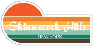 Shinnecock Hills New York 4 x 2.25 Inch Fridge Magnet Retro Vintage Sunset City 70s Aesthetic Design