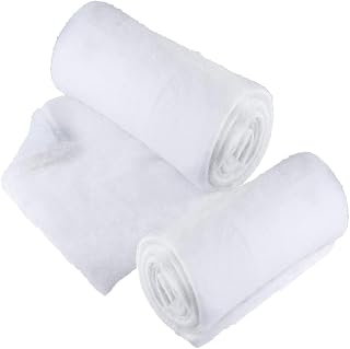 PREXTEX 2 Pack Fake Snow Blanket Rolls - 94.5" x 31.5" Artificial Snow Blanket for Christmas Village Houses - Soft White Christmas Backdrops for Photography, Winter Wonderland Decorations, Tree Skirts