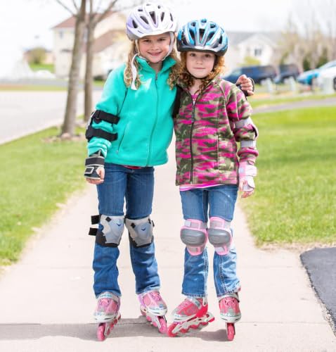 Image of Nattork Roller Skates for Girls with Light Up Wheel, Outdoor & Indoor Adjustable Inline Skates for Toddler Kids Youths Ages 6-10 7 8 9, Beginners Pink