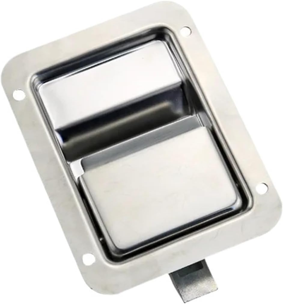 304 Stainless Steel Embedded Panel Lock Suitable for Industrial Equipment 1Pcs(with Lock)