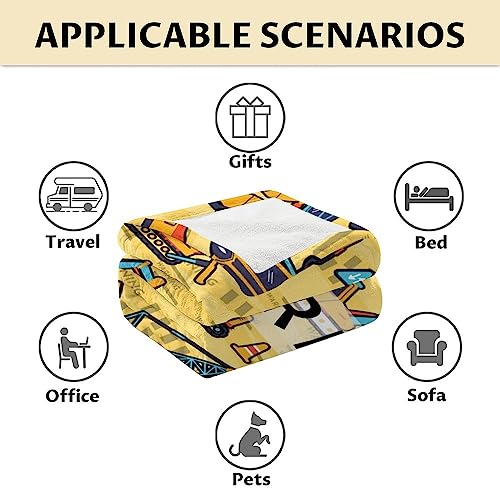 Personalized Construction Truck Blanket Gifts with Name - 30x40 Inches Funny Throw Blanket for Boys & Kids - Yellow Soft Fuzzy Excavator Blankets for Couch & Office