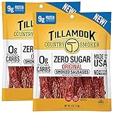 Tillamook Country Smoker Keto Friendly Zero Sugar Smoked Sausages, Original, 4 Ounce (Pack of 2)