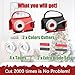 2-Pack Wrapping Paper Cutter & Tape Dispenser for Christmas Gift, Improve Gift Packaging Efficiency, Makes The Cutting line straighter, Cutting Tool with 4 Tapes，2 Replace Blades Kit, Red and Black