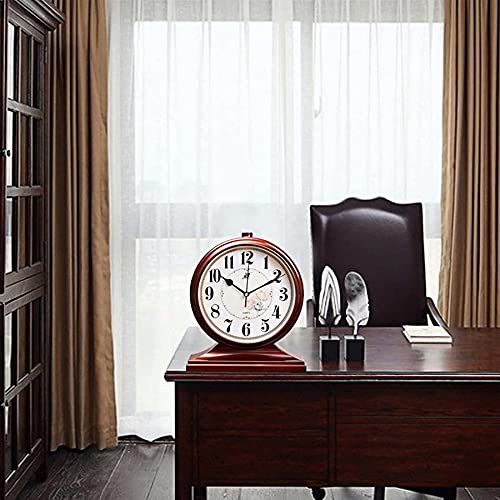 Reloj de repisa retro con acabados de calidad para decoración de salas de estar 4