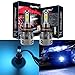 FANTELI 9005 (HB3) 8000K Ice Blue LED Headlight Bulbs All-in-One Conversion High Beam Kit - 72W 8000LM 9145/9140/H10 Fog Driving Lights Extremely Bright