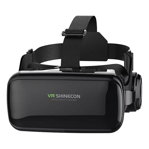 Óculos de Realidade Virtual Vr Shinecon G10 3d Com Controle Bluetooth Compatível Com Android e IOS