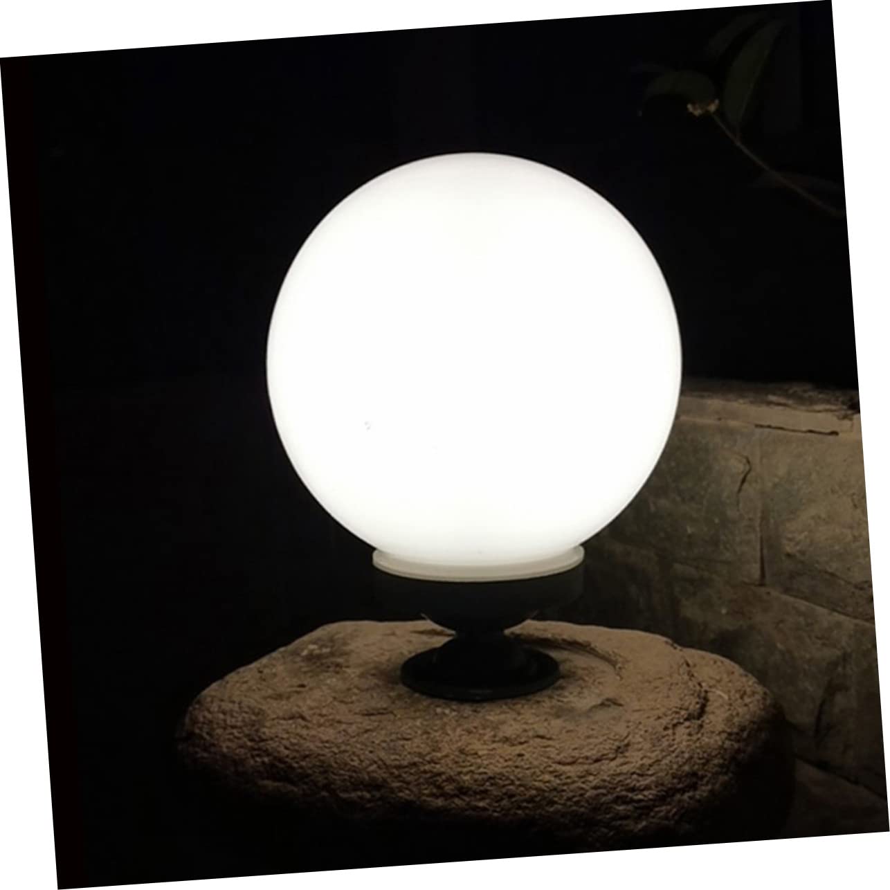 Globe pour Poteau D’éclairage Extérieur Blanc en Acrylique, Forme Sphérique