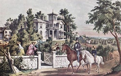 País de América la vida puede mañana Currier & Ives (18341907American) Litografía Poster Print (18x 24)