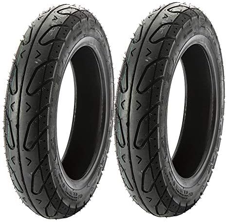 MMG Scooter Tubeless Street Tire 3.50-10 Front or Rear fits on 10 Inch Rim ((2) Two Tires)