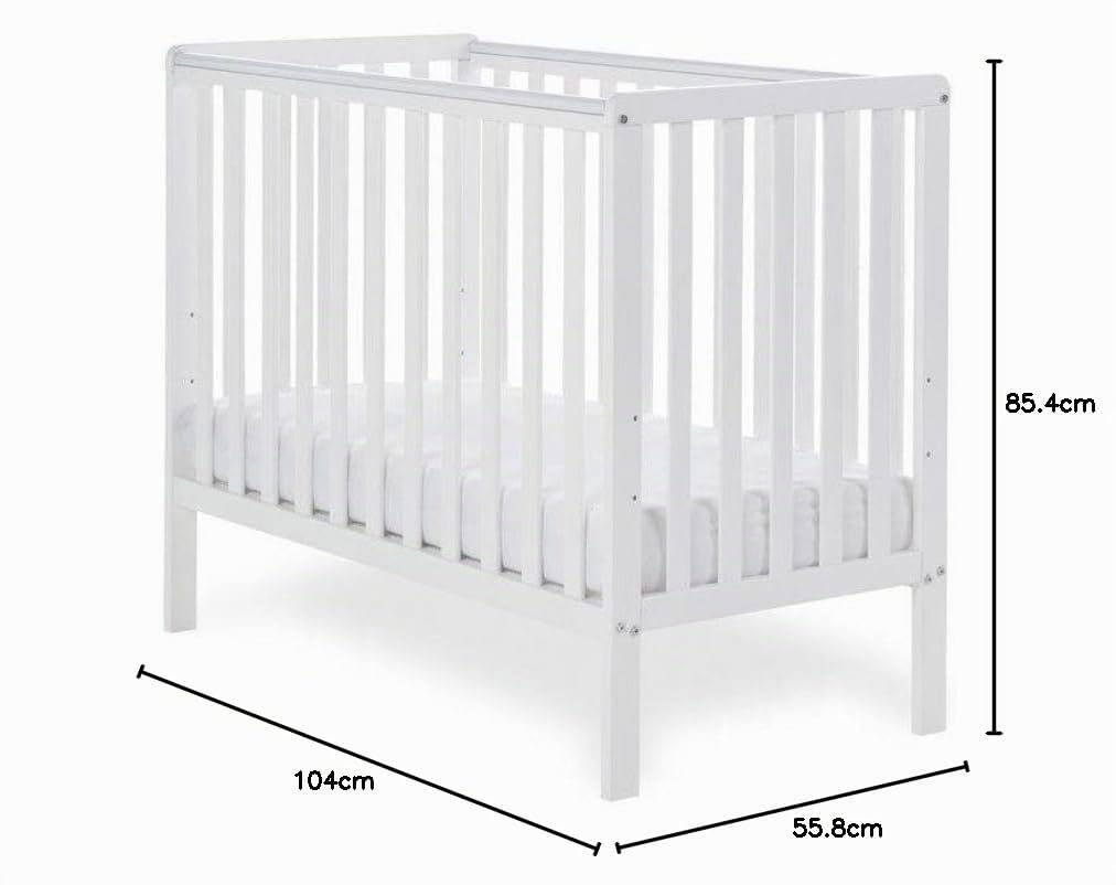 Obaby Bantam - Lettino salvaspazio, colore: Bianco