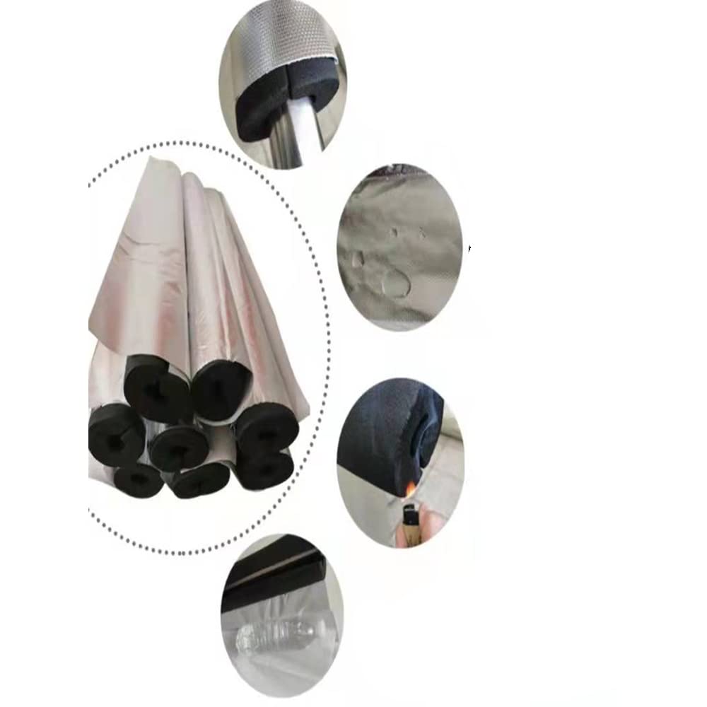 Aislamiento De La Tubería del Radiador Longitudes Rectas, Aislamiento De 20 Mm Y 30 Mm, Tuberías Aislantes para Trabajar En Tuberías Calientes Y Fría(Size:30mm Thick Sponge,Color:140mm)
