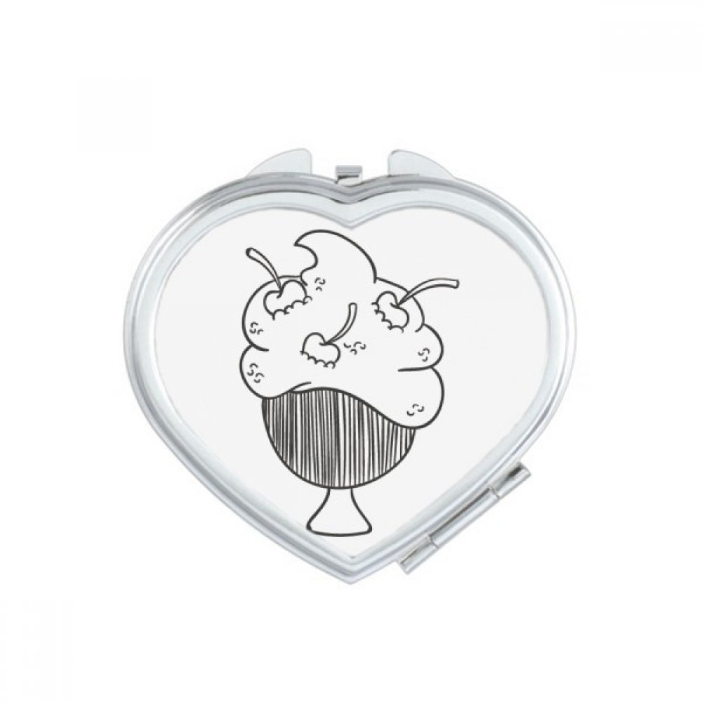 Miroir de maquillage compact et mignon pour retouches beauté lors de vos sorties