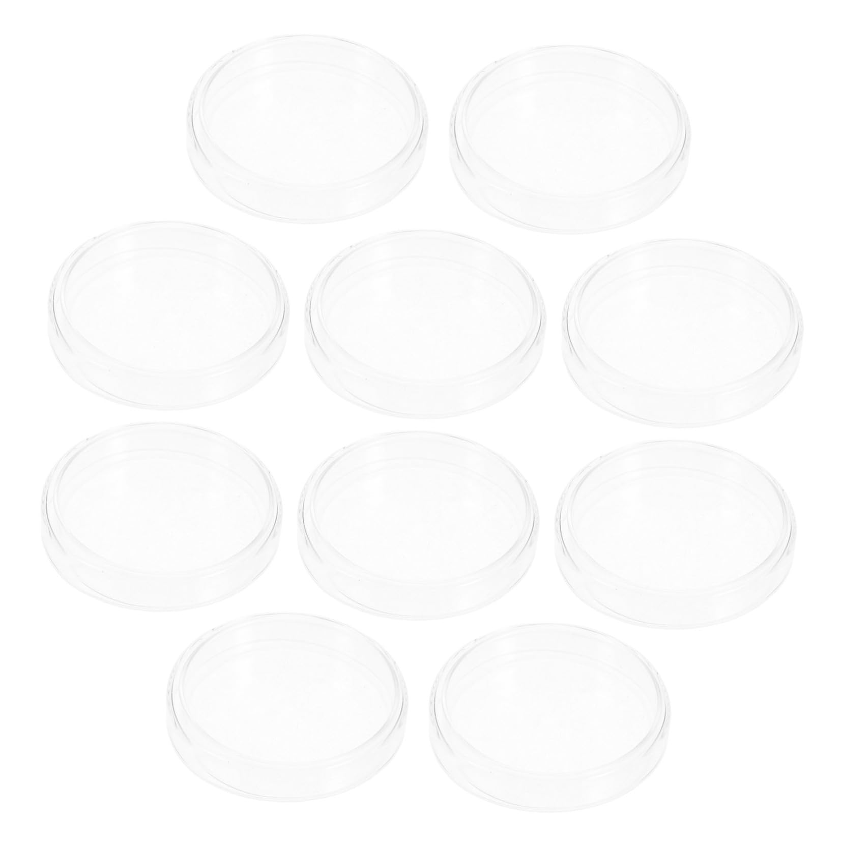 10 Stück Teiliges Borosilikat glas Petrischalen mit Deckel Wiederverwendbar Hitzebeständig für Zellkulturen Labor Ausbildung Wissenschaftsprojekte