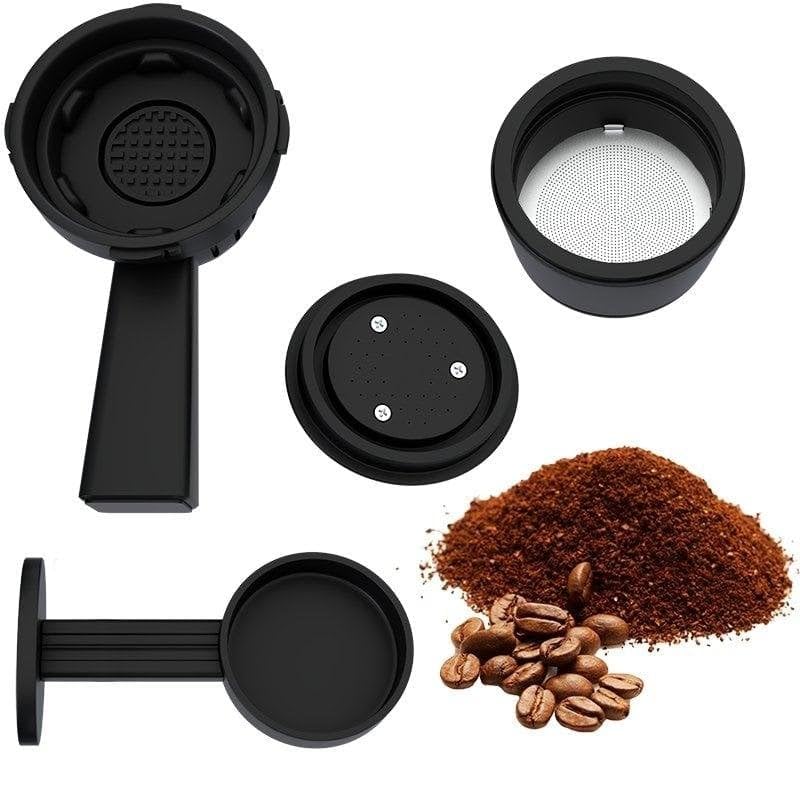 Barista Multi 3in1 Cafetera Multicápsulas 20 Bares 1400W Negra | Compatible con cápsulas Nespresso, Dolce Gusto y café molido