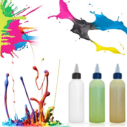 Qyyiguf 20 Pack Empty Squeeze Bottles,4Oz Plastic Dispensing Bottles,Boston Round Ldpe Bottles For Decorating,Arts And Crafts,Condiments #TOP6