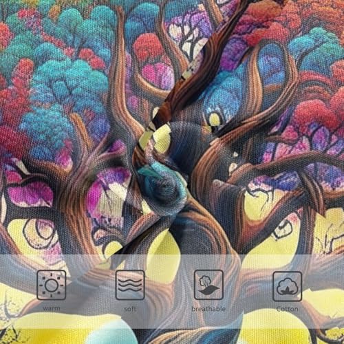 Girls Underwear Toddlers 2t Cotton Little Girl Panties Durable Kids Undies Briefs Surreal Colorful Tree3