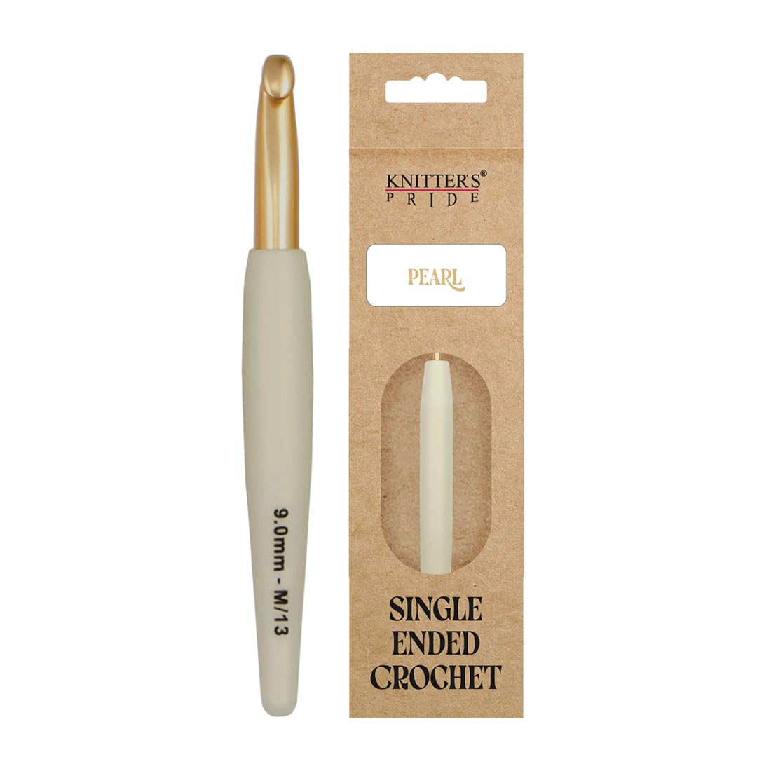 Knitter's Pride Pearl Aluminium Crochet Hook 9.0 mm - 1 piece