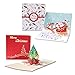 Produktbild HUYIWEI 3D Weihnachtskarte Pop-Up Karte,Klappkarten Grußkartenfür Frohe Weihnachten,Handmade Weihnachtsgrußkarte Für Festival/Geburtstag,Weihnachtsbaum/Rentier/Weihnachtsmann Grußkarte & Umschläge