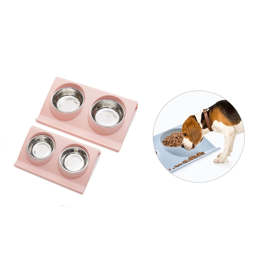 Ciotola in gel di silice per animali domestici, ciotola per cibo per cani e gatti, ciotola portatile da viaggio per cuccioli (D)