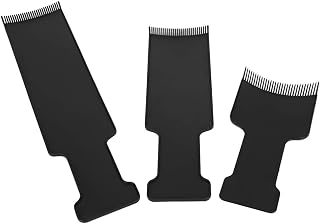 placa de cor de cabelo, placa de cor de cabelo profissional fácil de operar com 3 peças para uso doméstico de cabelo diy para escolher o cabelo para tingir