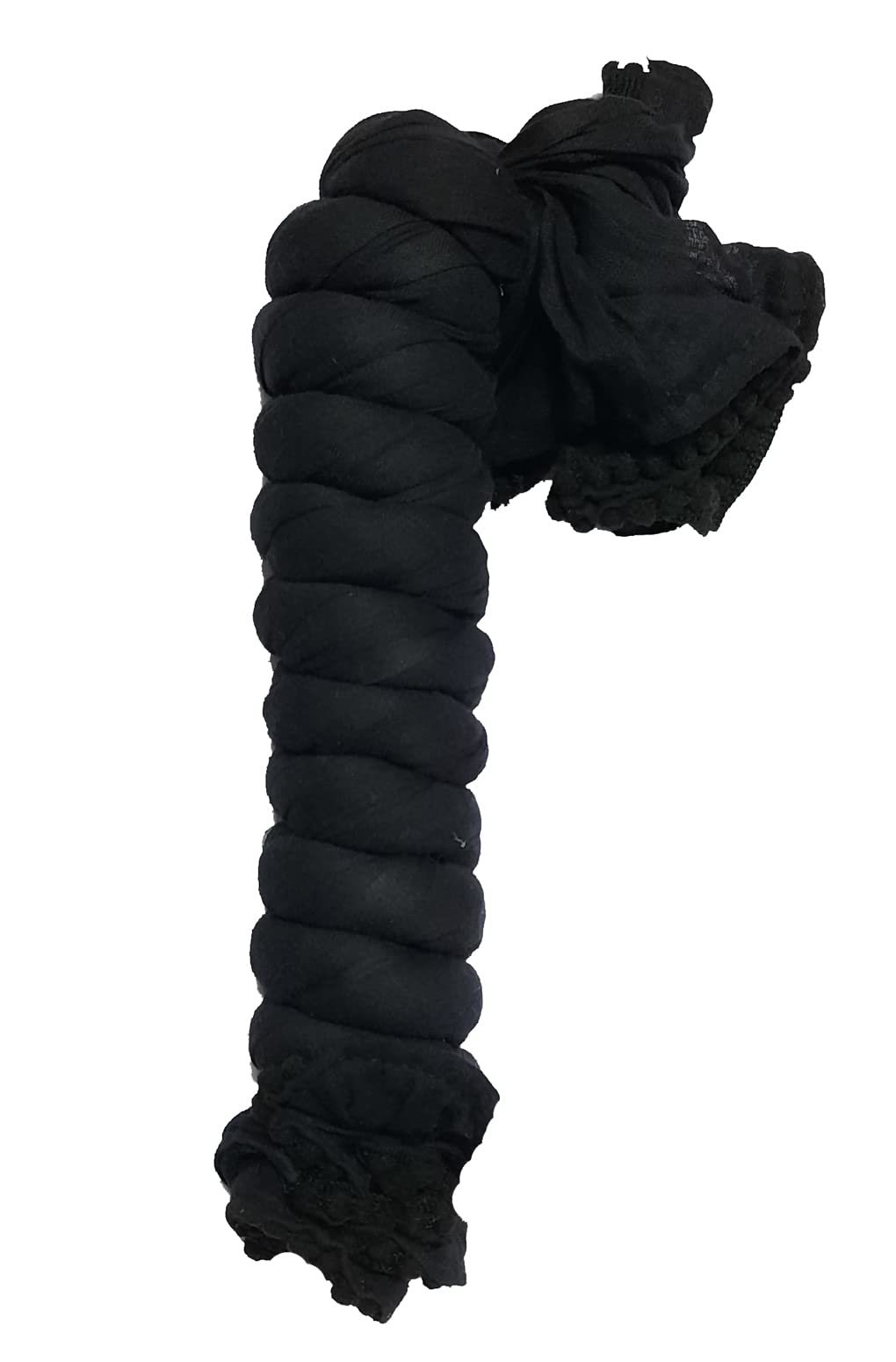 Ekam ArtWomen's Solid Cotton Plain Dupatta Chunni With Pom Pom Lace 2.25 Meter