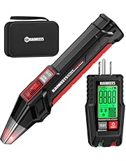 KAIWEETS Circuit Breaker Finder with LCD Display, GFCI Outlet Tester, Electrical Circuit Tracer Tool with NCV Test &amp; Flashlight, Includes Carrying Case - KT301