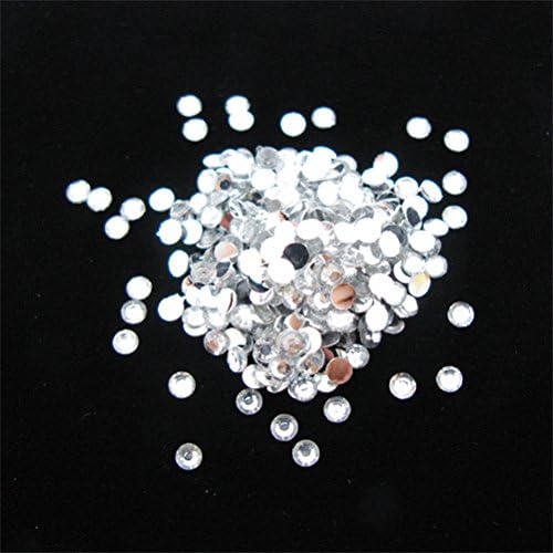 1,440pc Loose flatback Acrylic Rhinestones Round 3mm - 10ss flatback Clear