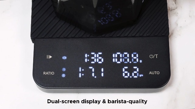 Image of Coffee Scale with Timer, Rechargeable Digital Scale, Ratios & Flow Rate Display, 2kg /0.1g Accurate Scale，Barista-Grade for Pour-Over, Espresso, French Press, Black