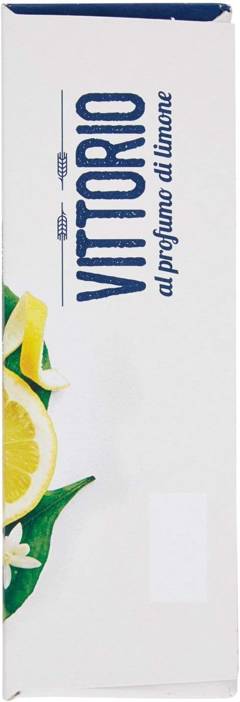 Gentilini Biscotti Vittorio al Profumo di Limone, Antica Ricetta Originale 250g [CAIYA® BOX da 8 Confezioni]