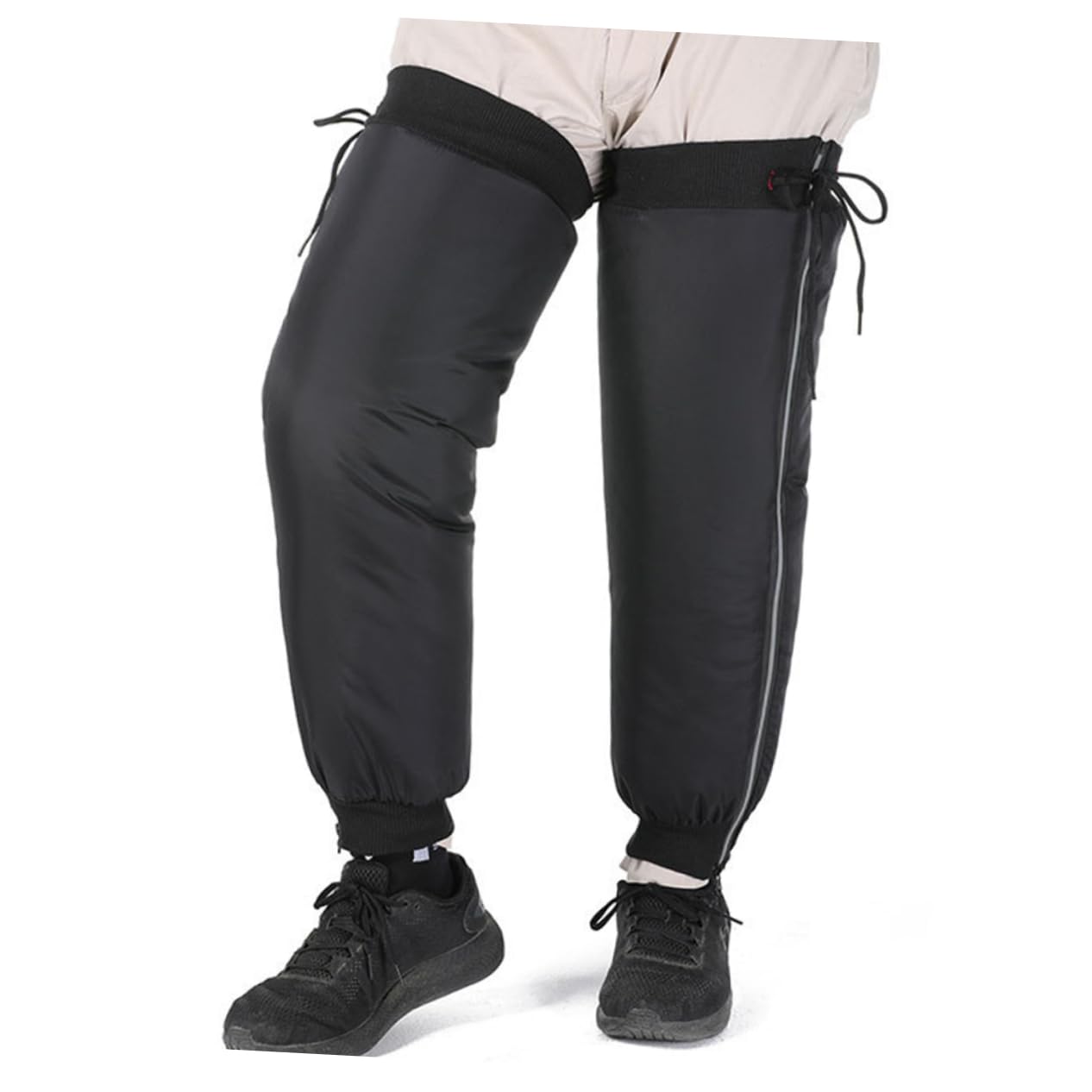 FUNOMOCYA Warm Leg Covers for Hiking Waterproof Leg Gaiters Easy Install/Remove for Men