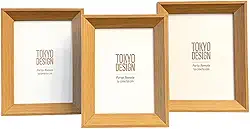 Kit 3 Porta Retratos Estilo Cor Madeira Florestal 10 Cm X 15 Cm Decoração Para Casa Luxo Foto Moldura Na Cor Madeira Clara