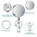 Selizo 4 Pieces Retractable Badge Holder Heavy Duty Badge Reels ID Holder with Keychain Ring Clip for ID Card Carabiner Key Card Work Badge