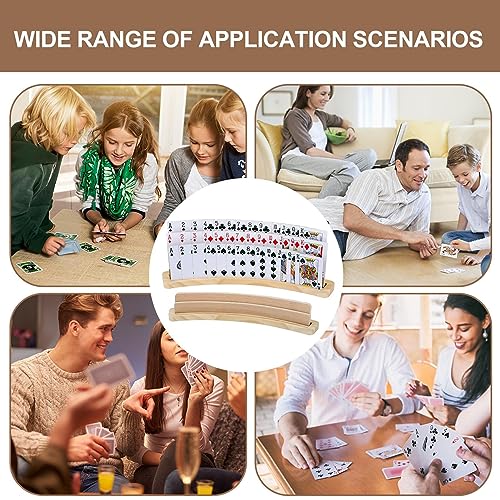 Kartenhalter Spielkarten | 2/4 Stück Spielkartenhalter | Freihändiger Poker Karte Halter Ständer | Robuster Pokerzubehör Kartenhalter für Kinder, Senioren, Erwachsen – Bild 4