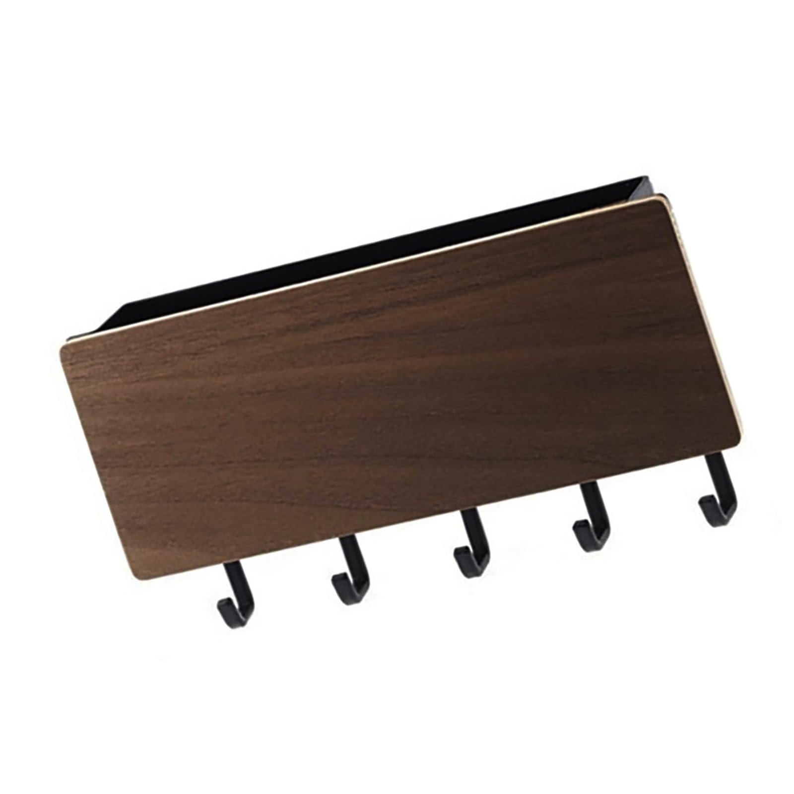 YWLUUOO Space Saving Elegant and Mail Wall Organizers Compartments and Hooks for Coats Easy to Mounted Wood Designs Multipurpose Wall Organizers